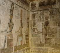 Although built by the Greeks, the chapels honour Egyptian gods.