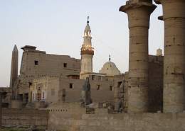 The Abu el Haggag Mosque is still in use and marks 4,000 years of worship on the site.