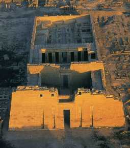 this Aerial view of the temple clearly shows its layout but disguises its size.