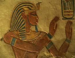 Tomb image of his father, Ramses III.
