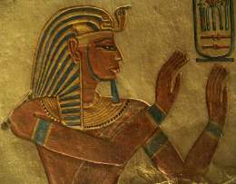 Tomb image of his father, Ramses III.