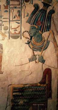 Osiris waits for Nefertari in the Underworld.