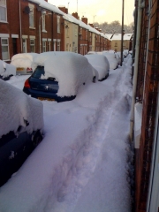 snow in Derbyshire