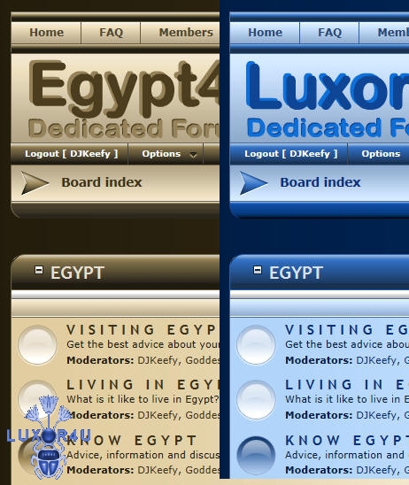 New forum colours