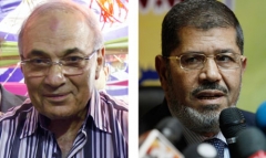 Ahmed Shafiq and Mohamed Mursi