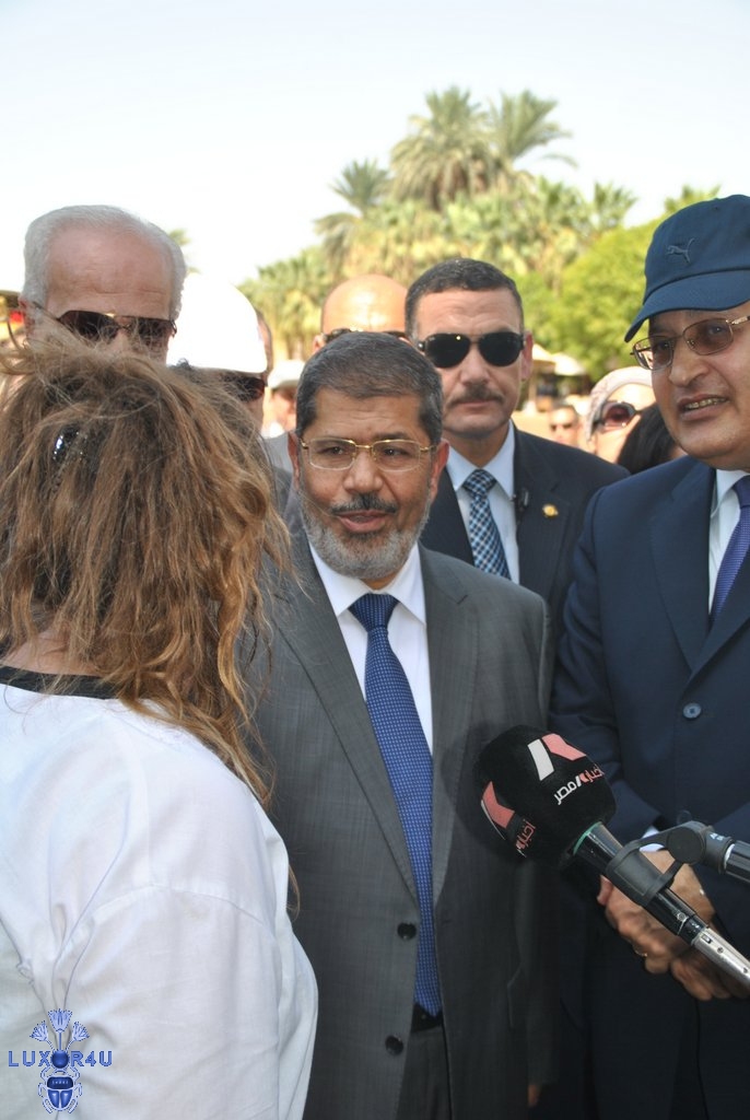 Morsi at Luxor Temple