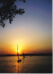 Sunset on Nile