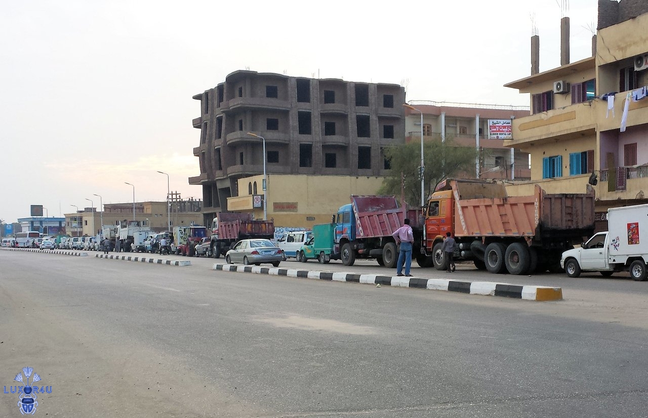 queuing for fuel