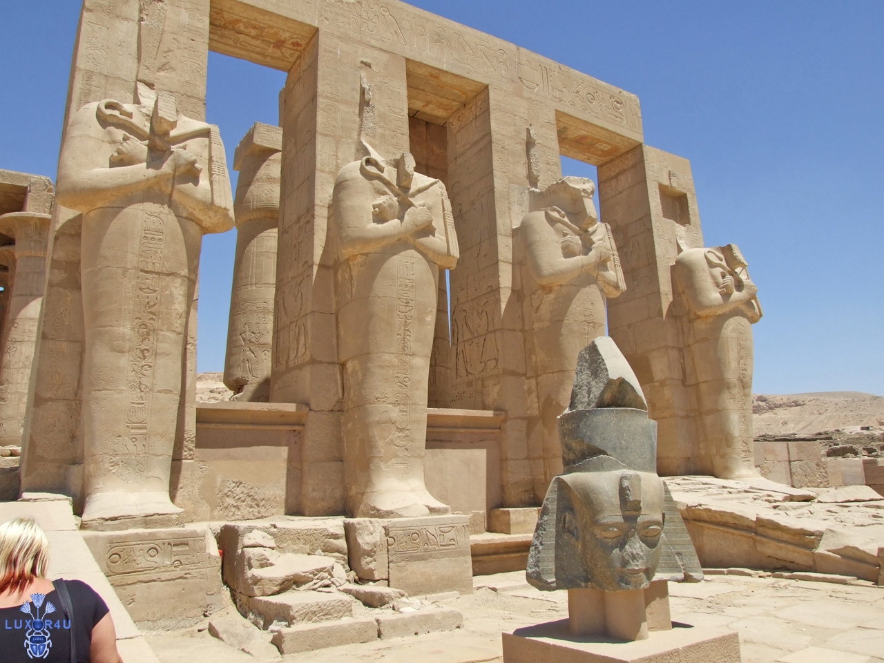 Ramesseum 2007 Osiris Statues