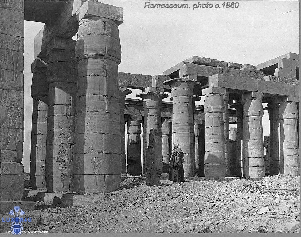 Ramesseum circa  1856