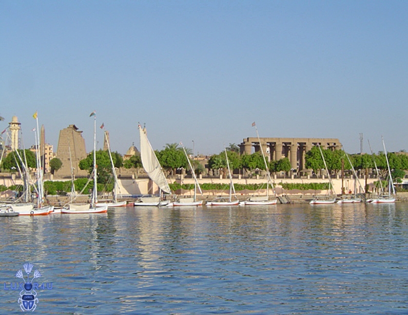 General view of Luxor Temple Modern