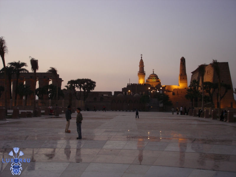 Luxor Temple Piazza at Dusk 2