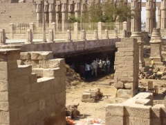 Work at Luxor Temple