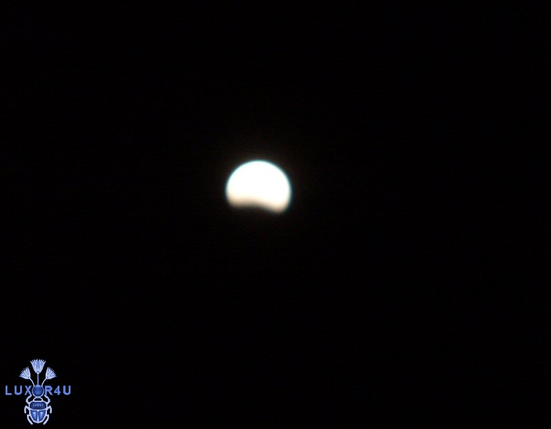 Partial lunar eclipse 21:45