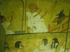 tomb painting in the valley of the workers