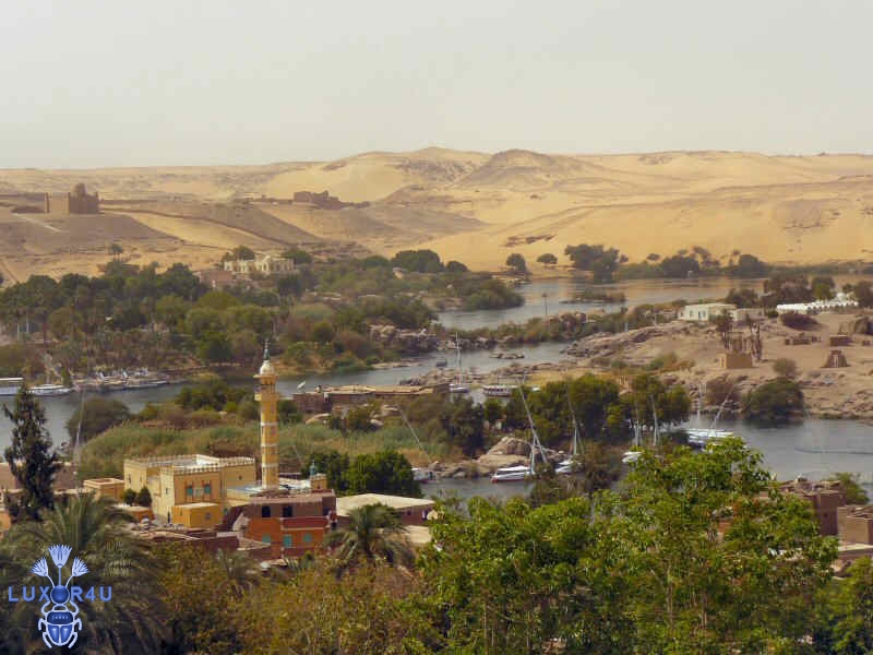 Apr 2008 - 4th - View of Aswan & Islands