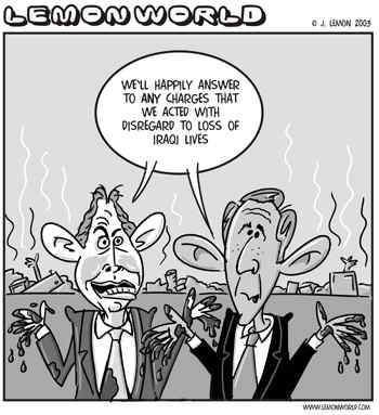 Bush and Blair Cartooooon!