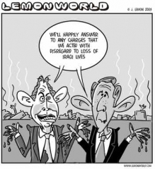 Bush and Blair Cartooooon!
