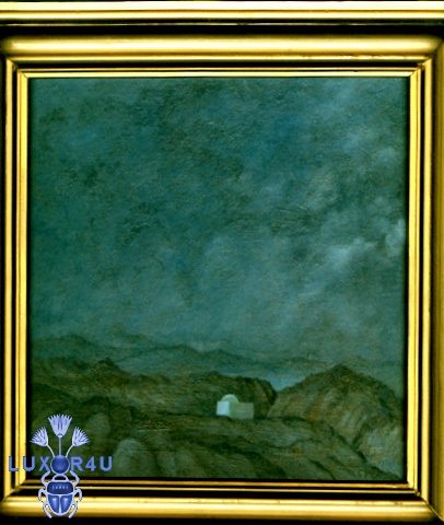 Aarons tomb . Oil on Wood
