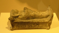 Statuette of prince Thutmose on a bier