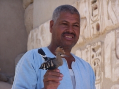 Mar 2009 - 3rd - Habu worker with a young hoopoe
