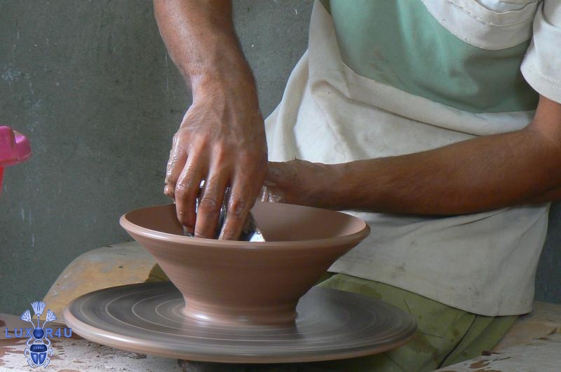 May 2009 - 1st - Pottery making in Luxor