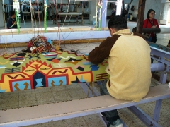 May 2009 - 4th - Rug making at saqqara