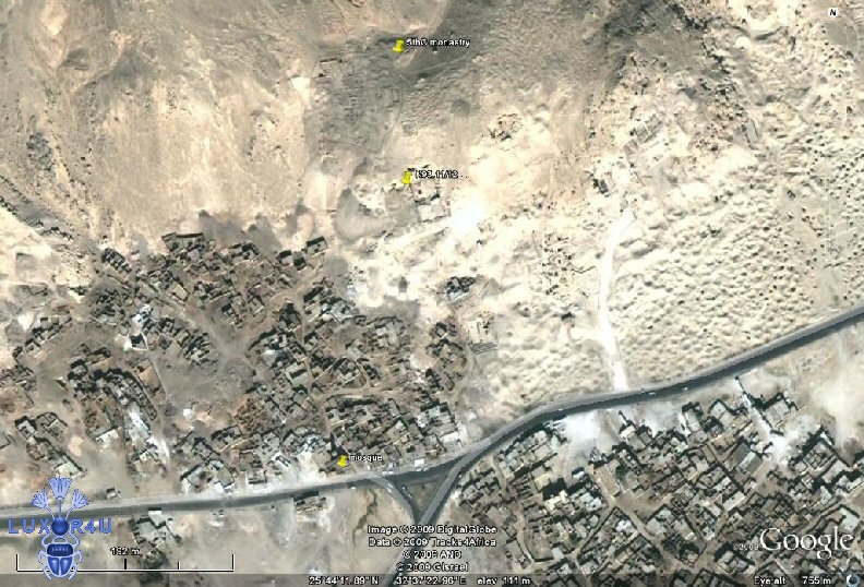 overview of monastry at Dra Abu Nagra