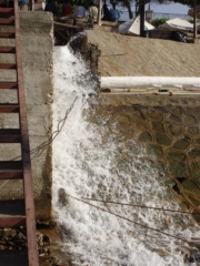 water from beneath the temple