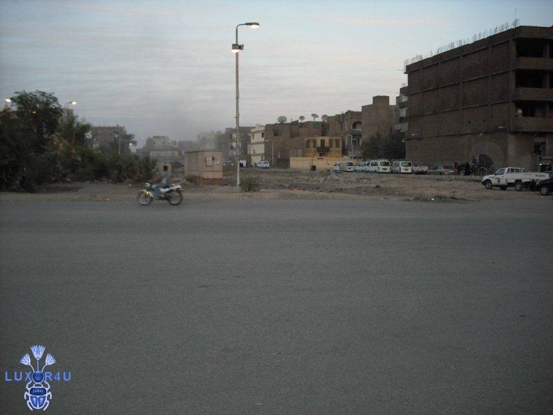 Excavation of Sphinxes far end of Luxor temple
