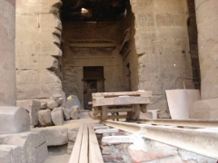 Opet temple renovations
