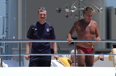 Andy and Rod Stewart