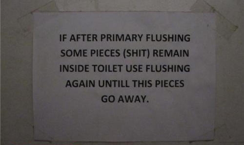 If at First You Don’t Succeed, Flush and Flush Again