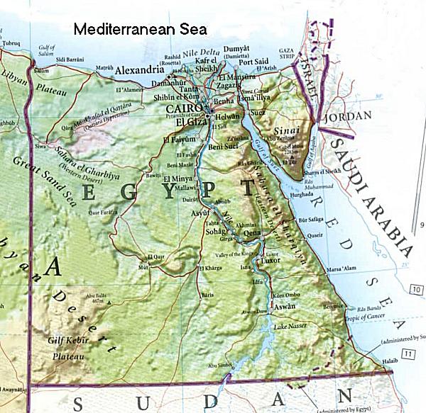 Egypt - North Africa Map