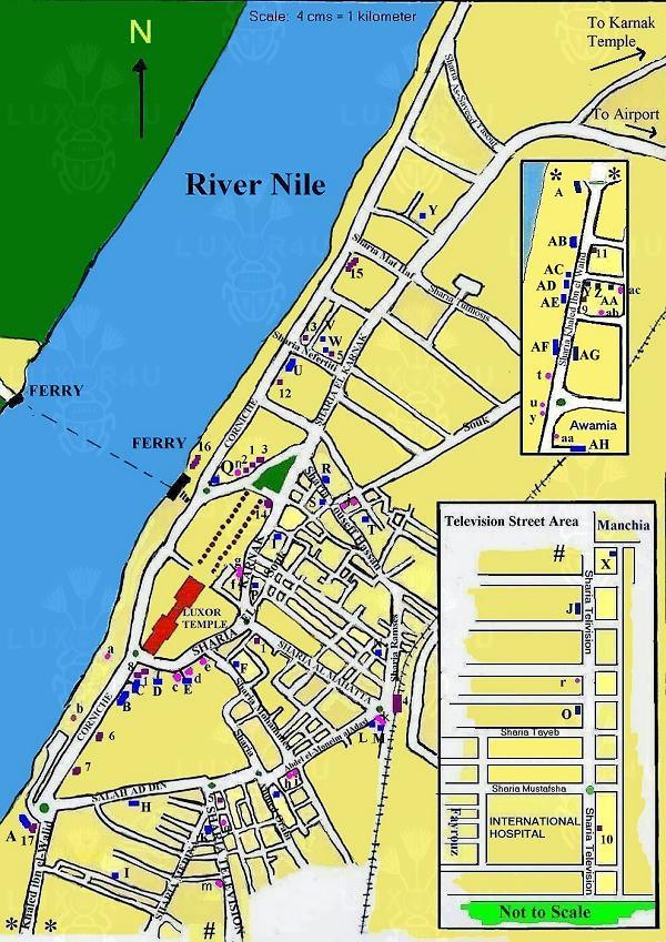 Luxor Street Map